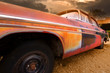 Photo: Colorful old rustic car body along route 66 Colorful old rustic car body along route 66