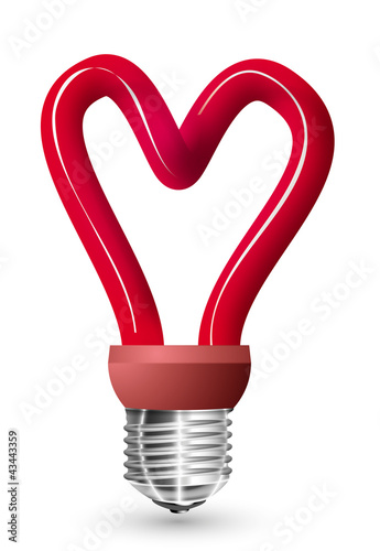 Ilustração vetorial : Lamp heart Lamp heart