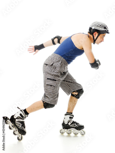 Photo: man in roller blades man in roller blades
