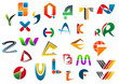 Set of alphabet symbols from A to Z