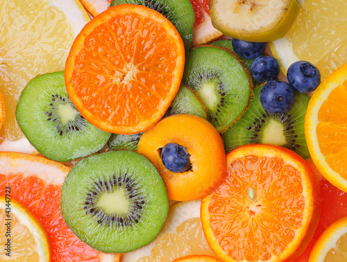 Photo: Fruits background Fruits background