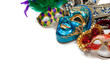 canvas print picture - Mardi Gras or carnival mask on white