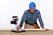 Man with circular saw