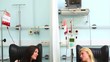 Two blood donors talking