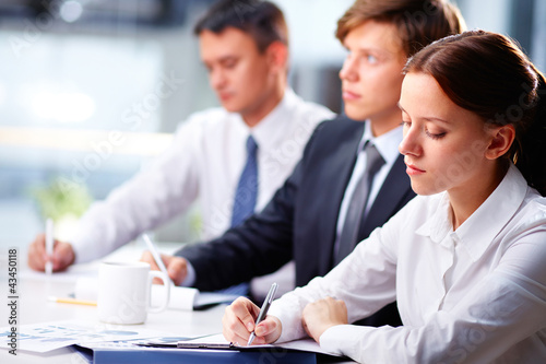 Photo: Diligent business students Diligent business students