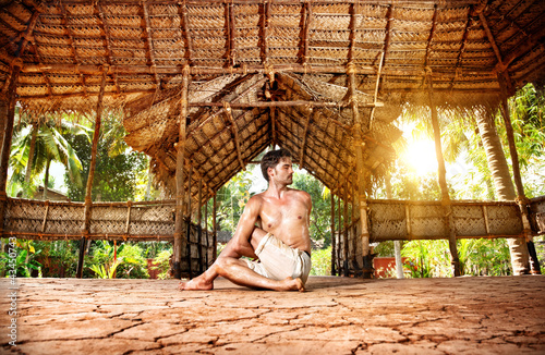 Photo: Yoga in Indian shala Yoga in Indian shala