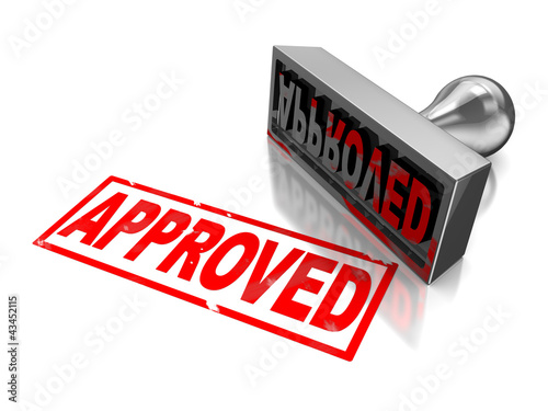 Illustration: Stamp approved Stamp approved