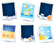 Vector: Holidays on the beach! Photo frames Holidays on the beach! Photo frames