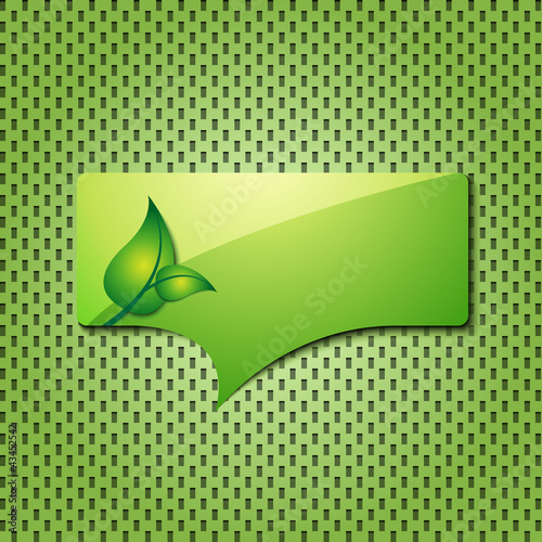 Vector: eco green quote icon / button eco green quote icon / button