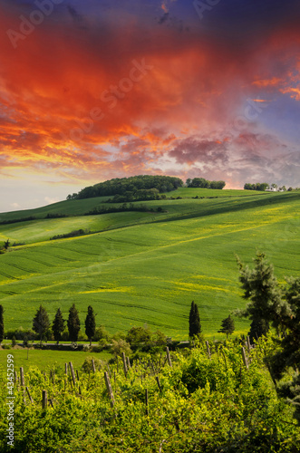 Foto: Tuscany Hills and Countryside in Chianti region Tuscany Hills and Countryside in Chianti region