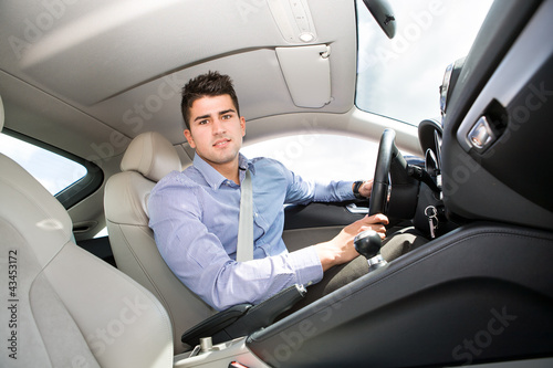 Photo: driving man driving man