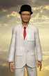 Man in white suit