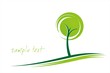 tree, grass ,green Eco friendly business logo design