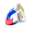 Illustrazione: magnet for the euro money magnet for the euro money