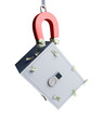 magnet attracts a safe and dollars