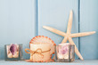 Photo: decoration with shellfish, beach style decoration decoration with shellfish, beach style decoration