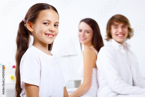 Photo: Family at home Family at home