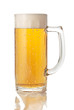 Photo: complete with a beer mug on a white background complete with a beer mug on a white background