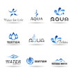 Set of water design elements. Water icon. Set 2.