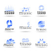 Set of music icons.