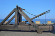 Le catapulte sui bastioni di Alghero
