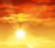 Vector: Beautiful sunset Beautiful sunset