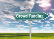 Signpost "Crowd Funding"