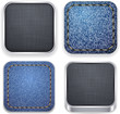 Square modern app template icons.