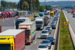 Stau auf Autobahn