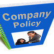 Illustration: Company Policy Book Shows Rules For Employees Company Policy Book Shows Rules For Employees