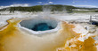 panoramica di un Geyser nel Yellowstone National Park