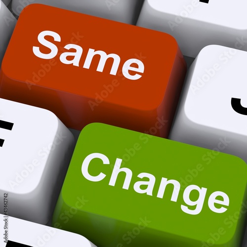 Illustration: Change Same Keys Show Decision And Improvement Change Same Keys Show Decision And Improvement