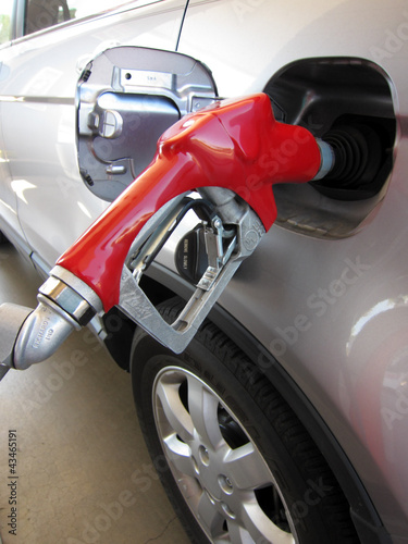 Photo: Car at a Gas Station Car at a Gas Station