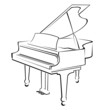 piano outlines