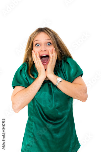 Photo: stress caucasian woman stress caucasian woman