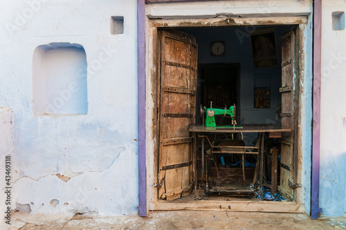Photo: A simple tailoring in India A simple tailoring in India