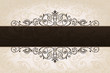 vector vintage calligraphic banner with decor background
