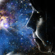 Child of the Universe. Abstract female portrait