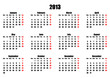 simple 2013 calendar