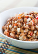 Fresh salad of lentils and vegetables