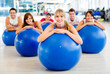 People in a Pilates class