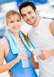 Couple at the gym