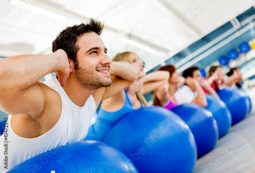 Photo: People exercising People exercising