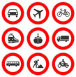 Warnschilder Verkehr