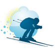 Man skiing