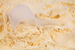 Photo: A scoop of vanilla whey isolate protein A scoop of vanilla whey isolate protein