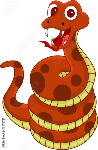 Vektor: Funny snake Funny snake