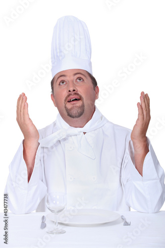 Foto: chef thanking God chef thanking God