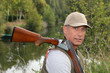Man with shotgun