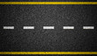 Asphalt highway with road markings background
